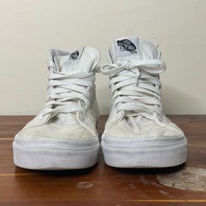 Vans Classic Hightops White - Size US W6